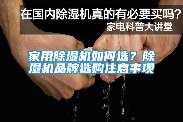 家用除濕機如何選？除濕機品牌選購注意事項