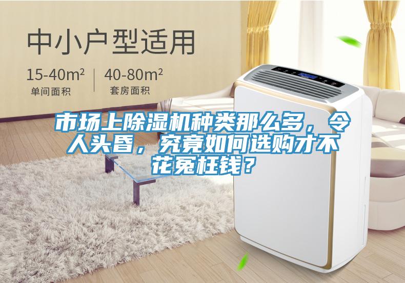 市場上除濕機種類那么多，令人頭昏，究竟如何選購才不花冤枉錢？
