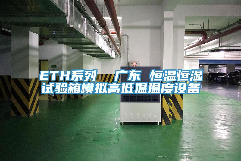 ETH系列 廣東 恒溫恒濕試驗箱模擬高低溫溫度設備