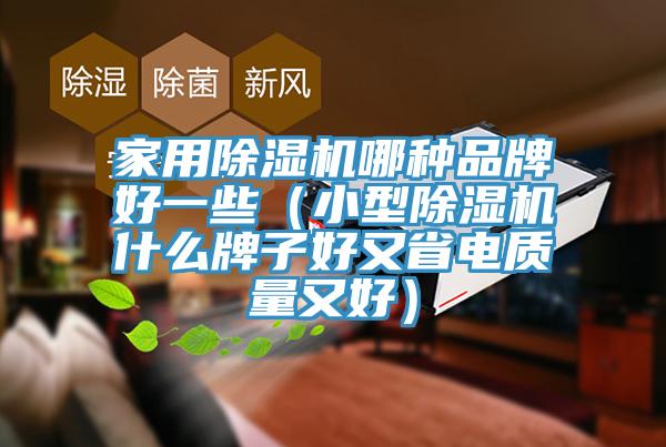 家用除濕機哪種品牌好一些（小型除濕機什么牌子好又省電質量又好）