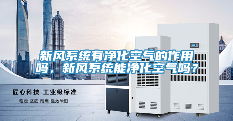 新風系統有凈化空氣的作用嗎,新風系統能凈化空氣嗎?