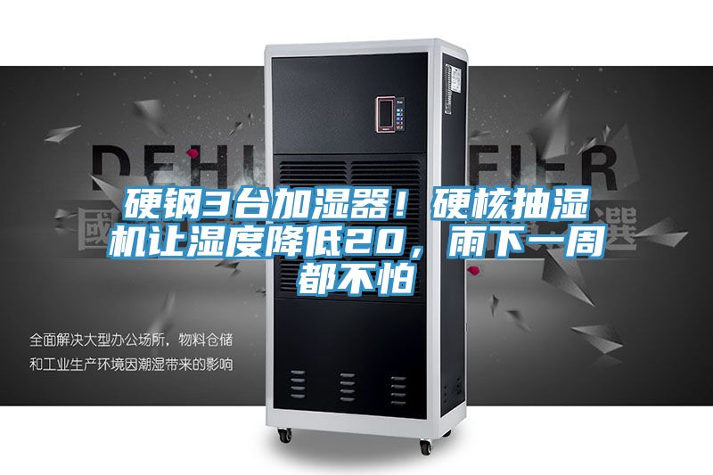 硬鋼3臺(tái)加濕器!硬核抽濕機(jī)讓濕度降低20,雨下一周都不怕