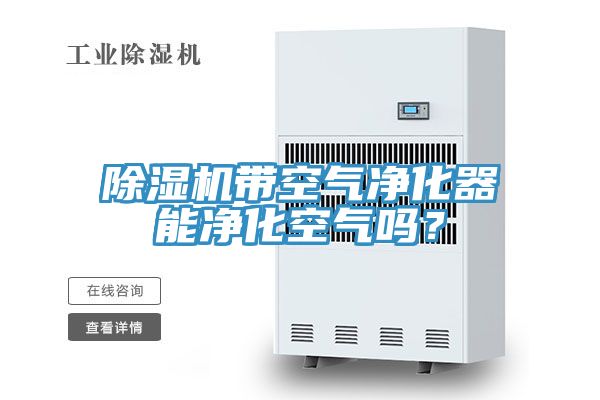 除濕機(jī)帶空氣凈化器能凈化空氣嗎？