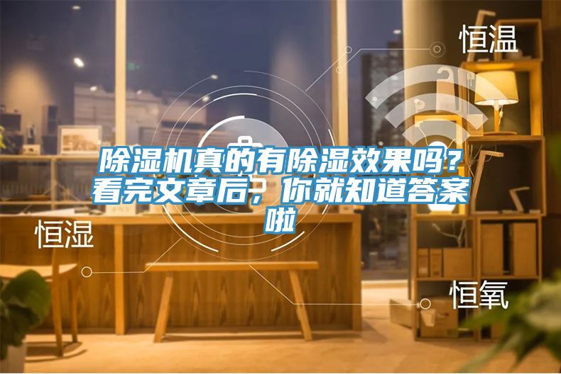 除濕機真的有除濕效果嗎?看完文章后,你就知道答案啦