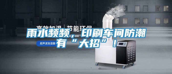 雨水頻頻，印刷車間防潮有“大招”！